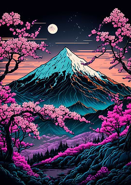 cherry blossom japan art