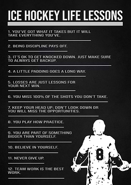 ice hockey life lessons