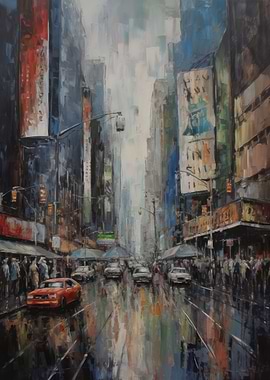 New York City USA in Oil