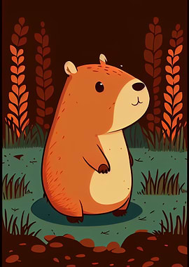 Cute Capybara Animal
