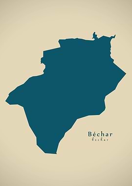 Bechar province map