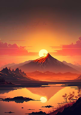 Sunset landscape