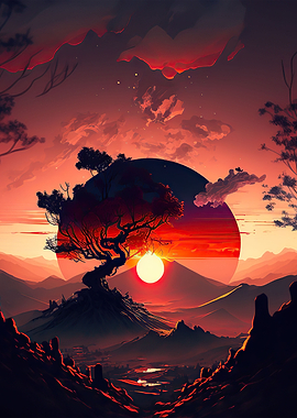 Sunset landscape