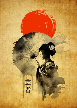 Japan Artwork Geisha
