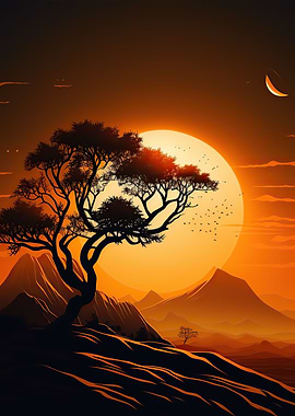 Sunset landscape