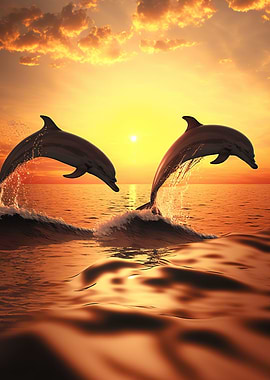 dolphins jumping