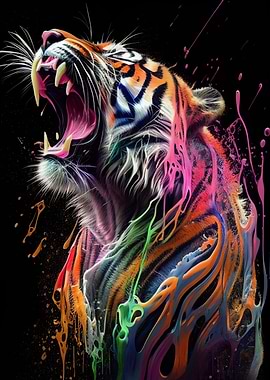 Colorful Tiger Animals