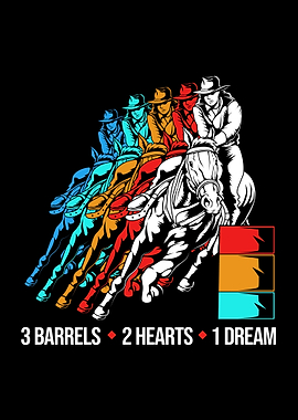 Barrel Racing Horse