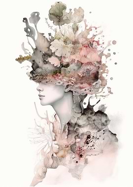 Natural woman abstraction