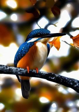 A beautiful kingfisher