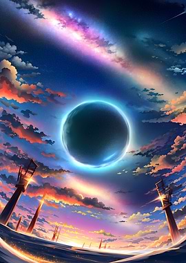 Black Hole Anime Landscape