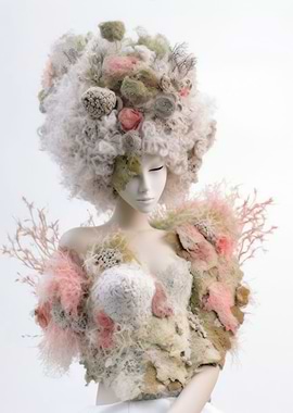 Lichen and moss woman