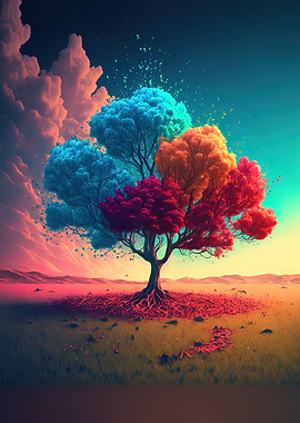 colorful tree