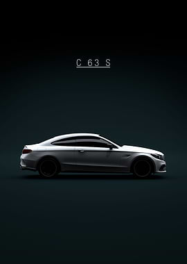 C63 S AMG Coupe 2019 White