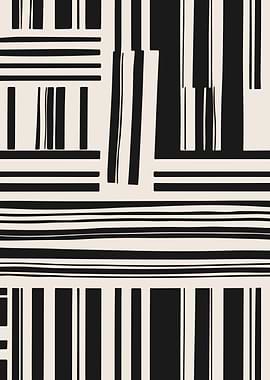 Modern Striped Composition