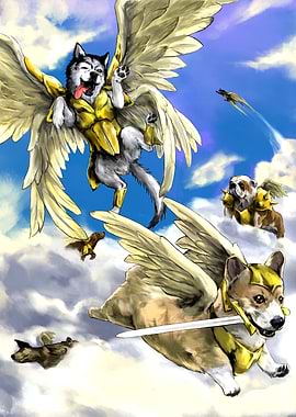 Angel dog army