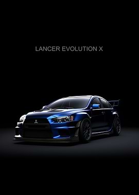 Lancer Evo X Dark Blue