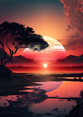 Sunset landscape