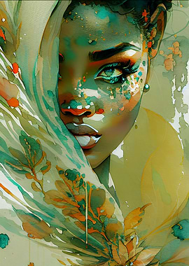 Art Nouveau Anime Dryad