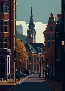 The Hague Pixel art