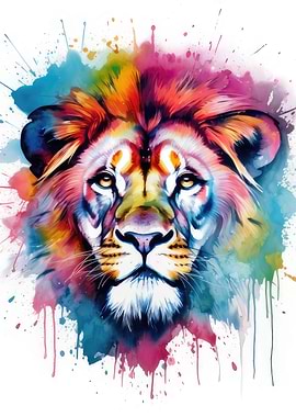 Colorful Lion
