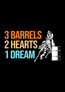 Barrel Racing Cowgirl