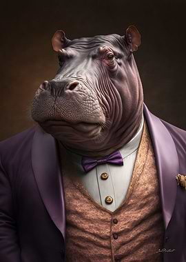 Hippopotamus Portrait