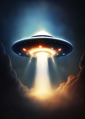 UFO Alien Ship Space Art