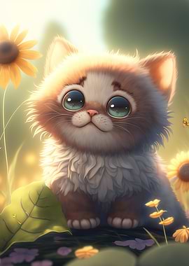 A cute kitten