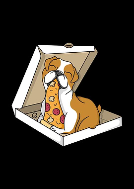 English Bulldog Pizza