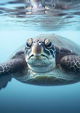 Underwater Sea Turtle