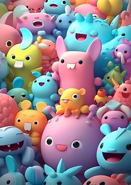 Cute Monster Pattern