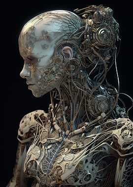 Cyborg Porcelain Female