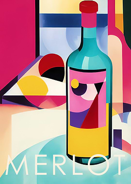 MERLOT Art Deco Wine