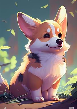 Cute Corgi Dog Animal
