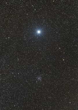 Star Sirius and Messier 41