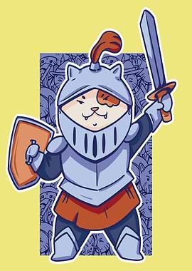 Cute Cat Knight
