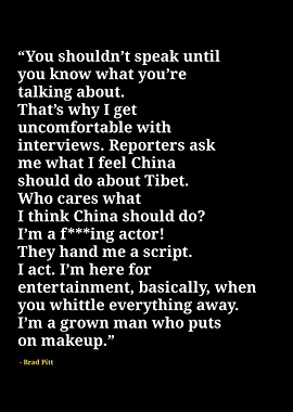 Brad Pitt quotes