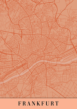 Frankfurt Orange Map