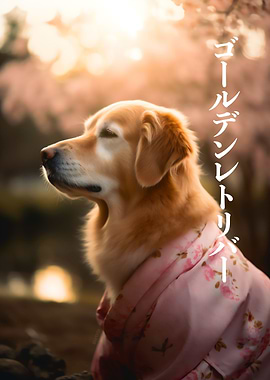 Cherry Blossom Retriever