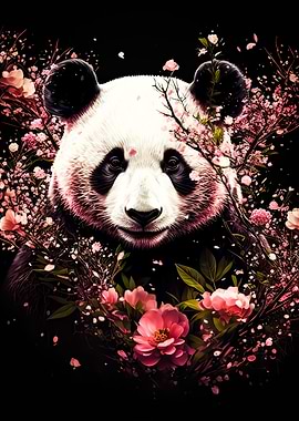 Panda cherry blossom japan