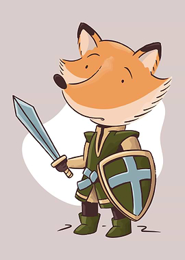 Funny Fox Knight