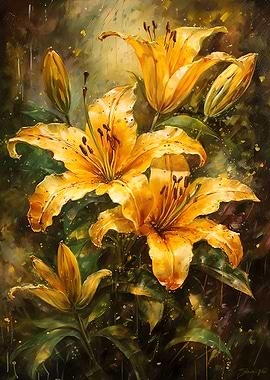 Gilded Lilies Elegance