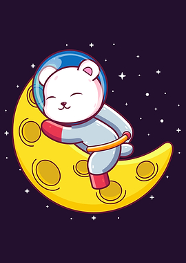 Polar Bear on The Moon