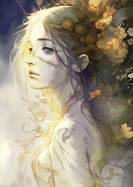 Anime Beauty Flower Elf