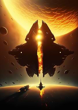 Spaceship Sunset
