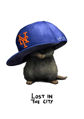 Mets Hat Rat