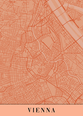 Vienna Orange Map