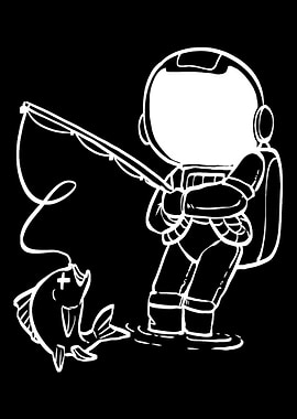 Astronaut Fisherman Aquacu