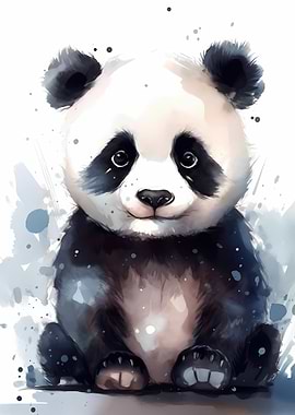 Panda Watercolor
